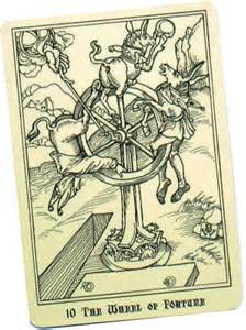Wheel of Fortune Tarot card Picture courtesy of alofsaxu.com