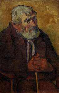 Paul Gauguin - Old man with walking stick. Picture courtesy of www.repro-tableaux.com