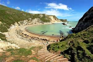 Man O’ War Cove, on the South West Coast Path in Dorset, England